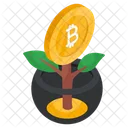 Crecimiento de plantas de bitcoin  Icono