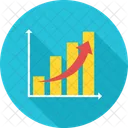 Crecimiento Empresarial Beneficio Grafico De Negocios Icono