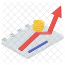 Estadisticas Analisis Seguimiento Empresarial Icono