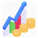 Grafico De Datos Crecimiento Empresarial Analisis De Datos Icono