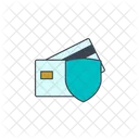 Credit card with shield  Icon