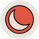 Crescent Moon Satellite Icon