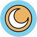 Crescent Moon Satellite Icon