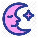 Crescent Moon Moon Face Celestial Symbol