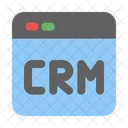 Crm Negocios Y Finanzas Navegador Icono