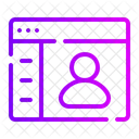 Crm Usuario Navegador Icono