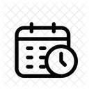 Hora Data Calendario Ícone