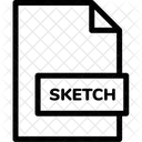 Esquisse Format Fichier Icône