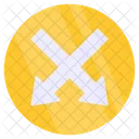 Cross Downward Arrows  Icon