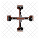 Cross Piece Mechanical Mechanical Machine Icon