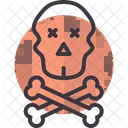 Crossbones Skull Death Icon