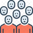 Crowd Multitude Mob Icon