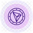 Crypto Security Line Icon Icon