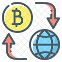 Bitcoin Cryptocurrency Cryptocurrency Flow アイコン