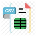 Csv Archivos Y Carpetas Formato De Archivo Icono