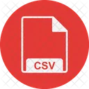 Csv Archivo Extension Icono