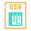 Csv Archivo Formato Icono