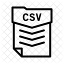 Csv file  Icon