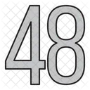 Numeros 48 Dias Icono