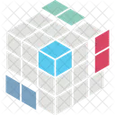 Rubiks Cube Puzzle Cube 3 D Cube Icon