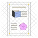 Cube Figure Pentagon Shape Geometry Math Icon