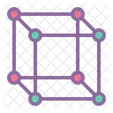 Cubo Molecula Geometria Ícone