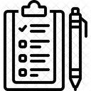 Cuestionario Criterios Lista De Verificacion Icono