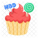 Cupcake de aniversário  Ícone