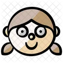 Girl Face Concern Icon