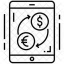 両替、通貨コンバーター、両替プロセス アイコン