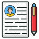 Profile Biodata Cv Icon