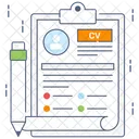 Perfil Biodatos Cv Icono