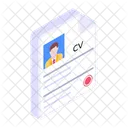 Curriculum Vitae Cv Solicitud De Empleo Icono