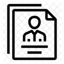 Currículum del empleado  Icono