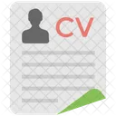 Cv Curriculum Vitae Icon