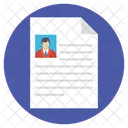 Profile Cv Resume Icon