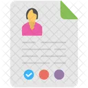 Cv Curriculum Vitae Icon