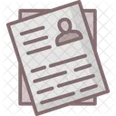 Curriculum Vitae Cv Form Job Profile Icon