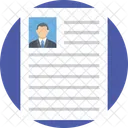 Cv Curriculum Vitae Icon