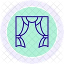 Curtain Color Circle Icon Icon