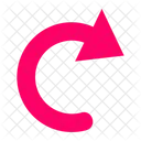 Curved Right Way Sign Symbol