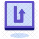 Curved Up Arrow Arrow Direction Icon