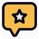 Customer Feedback Chat Star Icon