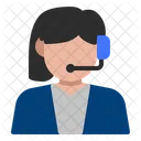 Customer Service Avatar Woman Icon