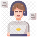 Avatar Call Center Service Icon