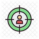 Customer Target  Icon