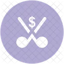 Cut Dollar Shear Icon