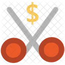 Cut Dollar Shear Icon