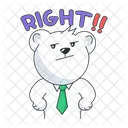 Cute Bear Thats Right Working Bear アイコン