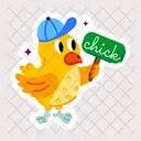 Cute Chick Baby Chicken Poultry Bird Icône